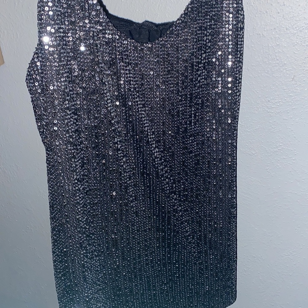 Boutique sequin spaghetti strap top